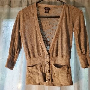 Gray lace cover up